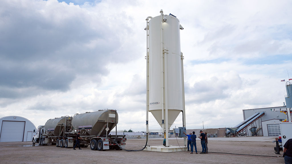 Meridian Manufacturing’s Cement Silo: A Smarter, Safer Solution for On-Site Material Storage